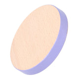 Round Wood Coaster Placemat Round Heat Resistant Drink Mat Cup Pad for Home KitchenPurple - Front View