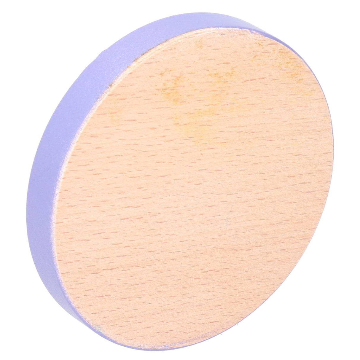 Round Wood Coaster Placemat Round Heat Resistant Drink Mat Cup Pad for Home KitchenPurple