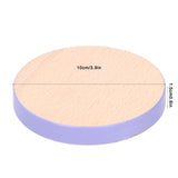 Round Wood Coaster Placemat Round Heat Resistant Drink Mat Cup Pad for Home KitchenPurple