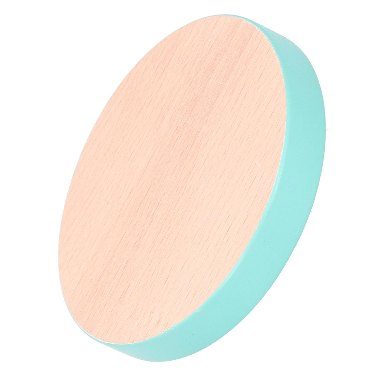 Round Wood Coaster Placemat Round Heat Resistant Drink Mat Cup Pad for Home KitchenBlue