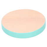 Round Wood Coaster Placemat Round Heat Resistant Drink Mat Cup Pad for Home KitchenBlue