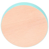Round Wood Coaster Placemat Round Heat Resistant Drink Mat Cup Pad for Home KitchenBlue