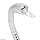 7Pcs/Set Zinc Alloy Dinnerware Swan Holder Tableware with 3 Spoons 3 Forks Home Decoration - Extra Image