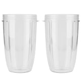 2Pcs Juicer Cup Transparent Mug Replacement Food Blender Accessory Fit for 600W 900W