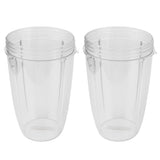 2Pcs Juicer Cup Transparent Mug Replacement Food Blender Accessory Fit for 600W 900W