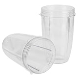 2Pcs Juicer Cup Transparent Mug Replacement Food Blender Accessory Fit for 600W 900W