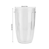 2Pcs Juicer Cup Transparent Mug Replacement Food Blender Accessory Fit for 600W 900W