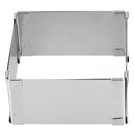 Stainless Steel Square Mousse Ring Retractable Biscuits Cake Mold Kitchen DIY Baking ToolsS 10~18cm