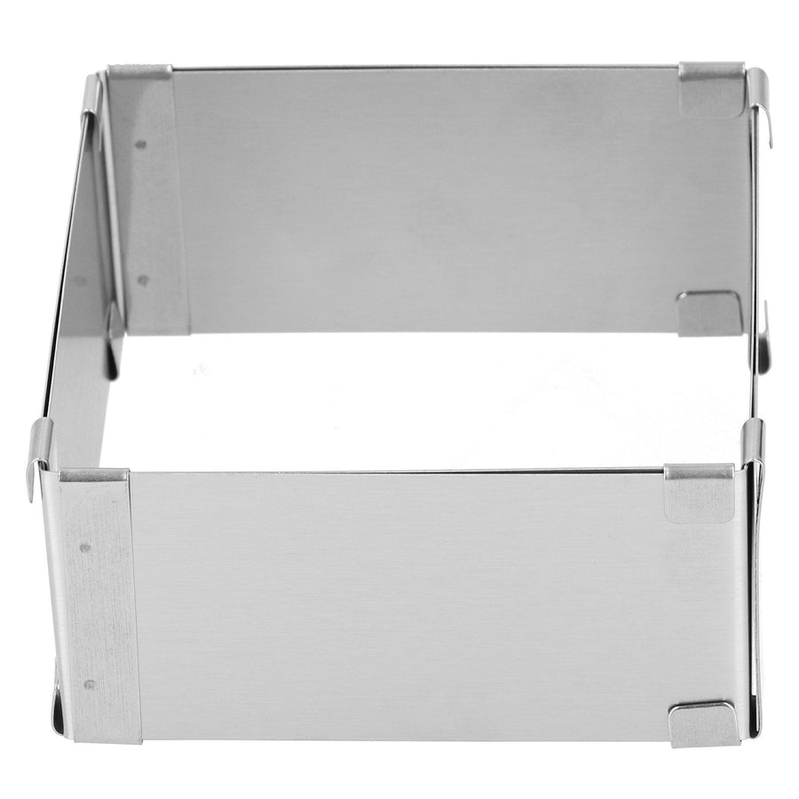 Stainless Steel Square Mousse Ring Retractable Biscuits Cake Mold Kitchen DIY Baking ToolsS 10~18cm