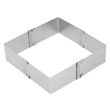 Stainless Steel Square Mousse Ring Retractable Biscuits Cake Mold Kitchen DIY Baking ToolsS 10~18cm