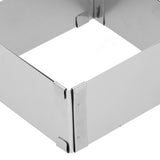 Stainless Steel Square Mousse Ring Retractable Biscuits Cake Mold Kitchen DIY Baking ToolsS 10~18cm