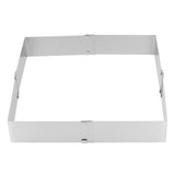 Stainless Steel Square Mousse Ring Retractable Biscuits Cake Mold Kitchen DIY Baking ToolsL 16~28cm