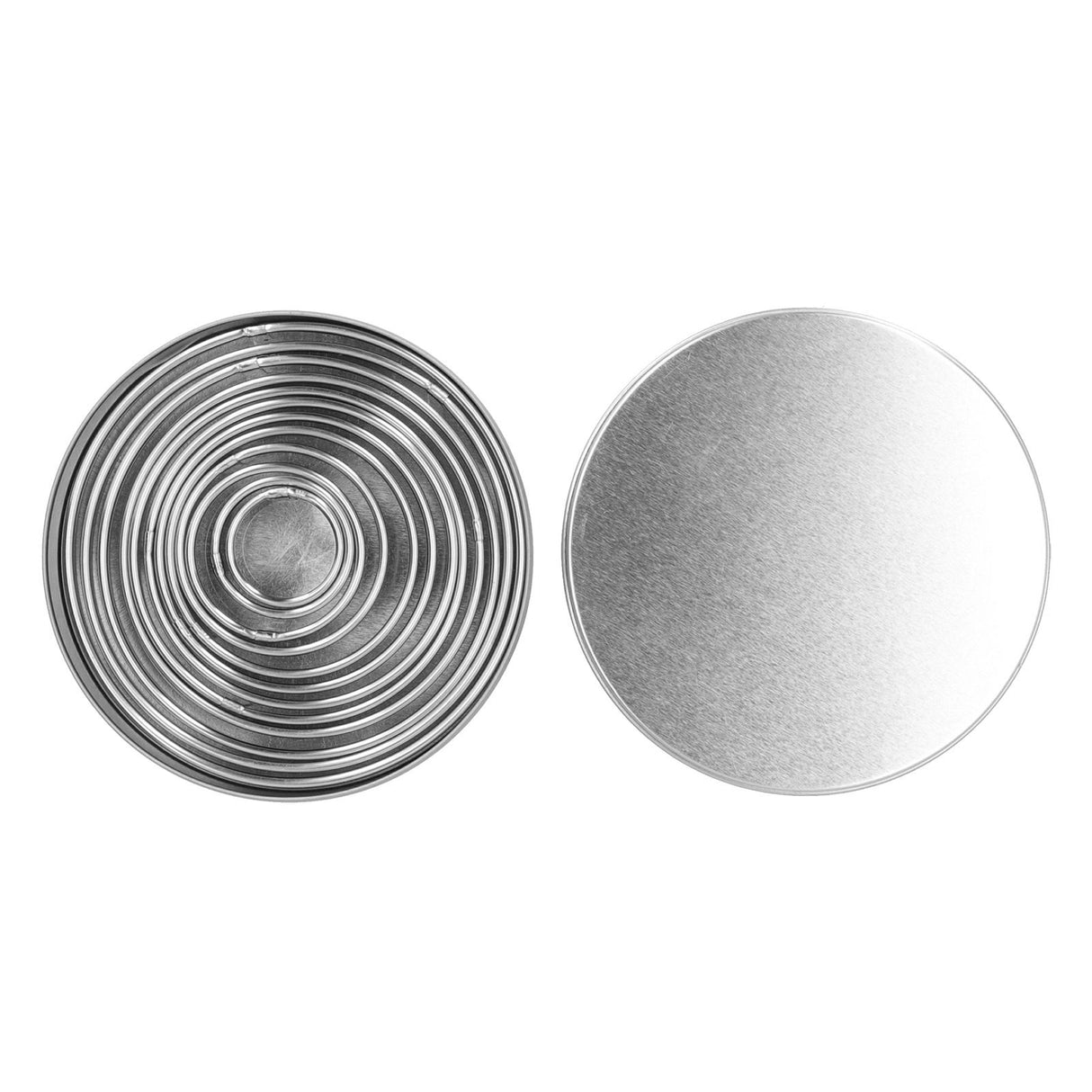 12PCS/Set Stainless Steel Mousse Ring Round Cake Mold Fondant Cookies Cutting Mold Baking Tool