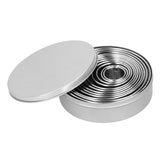 12PCS/Set Stainless Steel Mousse Ring Round Cake Mold Fondant Cookies Cutting Mold Baking Tool