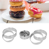 12PCS/Set Stainless Steel Mousse Ring Round Cake Mold Fondant Cookies Cutting Mold Baking Tool
