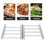 Stainless Steel Retractable Pot Pad Insulation Mats Heat Resistant Placemat Kitchen Gadget