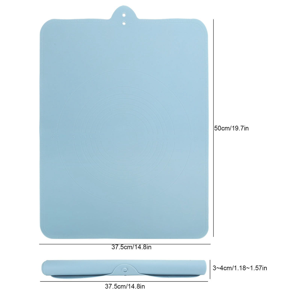 Blue Silicone Dough Kneading Pad NonStick Thicken Cookies Baking Mat Kitchen Pastry Tools