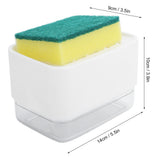 Dish Soap Dispenser Press Type Automatic Liquid Soap Dispenser for Kitchen Sink CountertopWhite