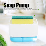 Dish Soap Dispenser Press Type Automatic Liquid Soap Dispenser for Kitchen Sink CountertopWhite