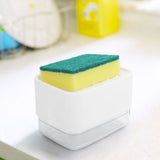 Dish Soap Dispenser Press Type Automatic Liquid Soap Dispenser for Kitchen Sink CountertopWhite