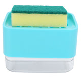Dish Soap Dispenser Press Type Automatic Liquid Soap Dispenser for Kitchen Sink CountertopGreen - Top-Down View