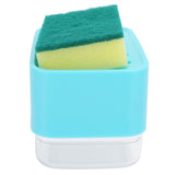 Dish Soap Dispenser Press Type Automatic Liquid Soap Dispenser for Kitchen Sink CountertopGreen - Low Angle