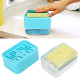 Dish Soap Dispenser Press Type Automatic Liquid Soap Dispenser for Kitchen Sink CountertopGreen