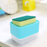 Dish Soap Dispenser Press Type Automatic Liquid Soap Dispenser for Kitchen Sink CountertopGreen