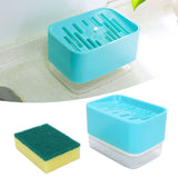 Dish Soap Dispenser Press Type Automatic Liquid Soap Dispenser for Kitchen Sink CountertopGreen