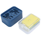 Dish Soap Dispenser Press Type Automatic Liquid Soap Dispenser for Kitchen Sink CountertopBlue - Close-Up Angle