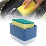 Dish Soap Dispenser Press Type Automatic Liquid Soap Dispenser for Kitchen Sink CountertopBlue