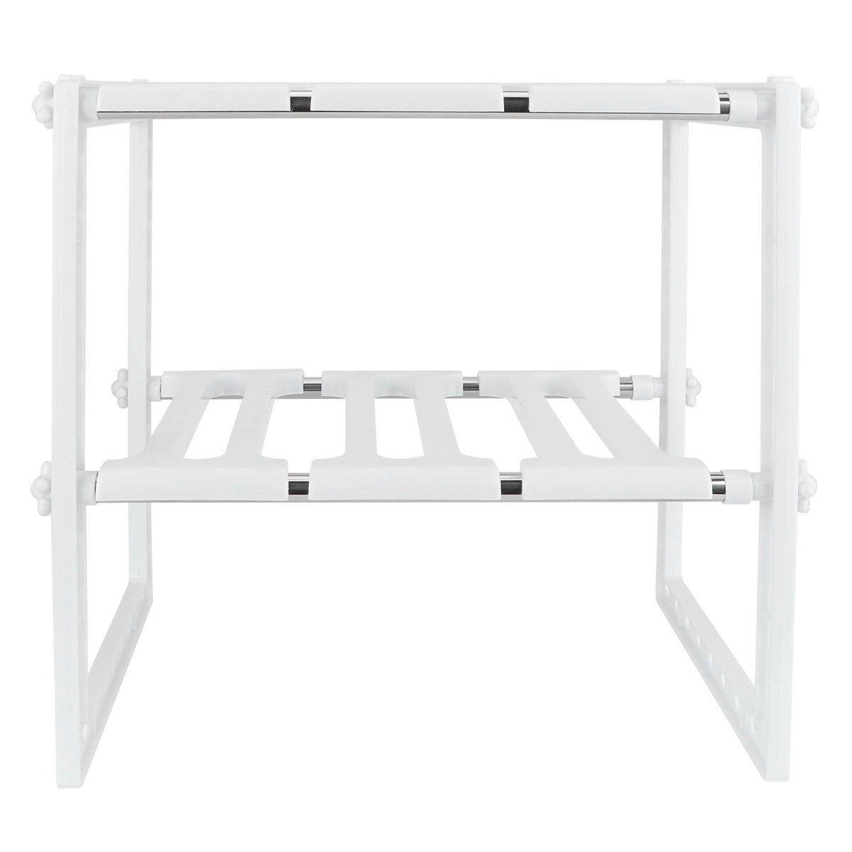 2‑Tier Sink Rack Cabinet Organizer Storage Telescopic Shelf Kitchen Bathroom Holder