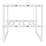 2‑Tier Sink Rack Cabinet Organizer Storage Telescopic Shelf Kitchen Bathroom Holder