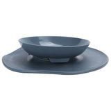 Dog Feeding Bowls Non Slip Anti-Spill Pet Bowl Detachable Pet Feeder Cat Feeding DishesGray - Front View
