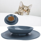 Dog Feeding Bowls Non Slip Anti-Spill Pet Bowl Detachable Pet Feeder Cat Feeding DishesGray - Extra Image