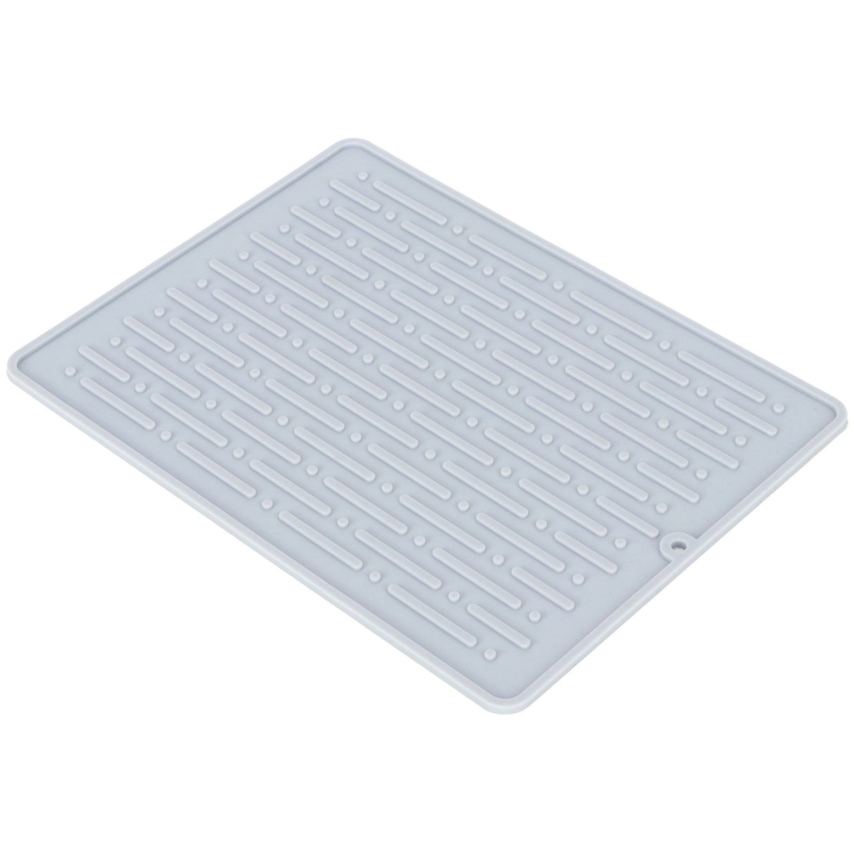 Silicone Draining Pad Non Slip Soda Bottles Drying Rack Mat Kitchen Accessories Gray(2 Hole Drain Rack Mat )