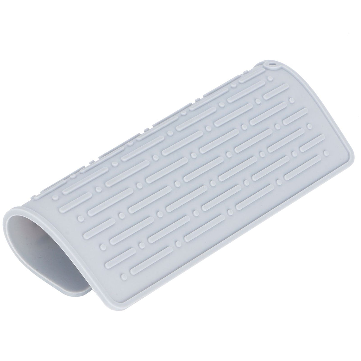 Silicone Draining Pad Non Slip Soda Bottles Drying Rack Mat Kitchen Accessories Gray(2 Hole Drain Rack Mat )
