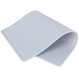 Silicone Draining Pad Non Slip Soda Bottles Drying Rack Mat Kitchen Accessories Gray(3 Hole Drain Rack Mat ) - Front View