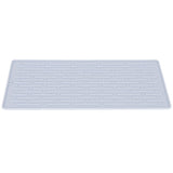 Silicone Draining Pad Non Slip Soda Bottles Drying Rack Mat Kitchen Accessories Gray(3 Hole Drain Rack Mat ) - Side View