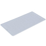 Silicone Draining Pad Non Slip Soda Bottles Drying Rack Mat Kitchen Accessories Gray(3 Hole Drain Rack Mat ) - 45-Degree Angle