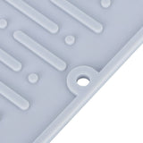 Silicone Draining Pad Non Slip Soda Bottles Drying Rack Mat Kitchen Accessories Gray(3 Hole Drain Rack Mat )