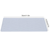 Silicone Draining Pad Non Slip Soda Bottles Drying Rack Mat Kitchen Accessories Gray(3 Hole Drain Rack Mat ) - Extra Image