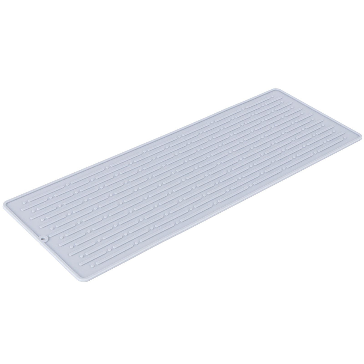 Silicone Draining Pad Non Slip Soda Bottles Drying Rack Mat Kitchen Accessories Gray(4 Hole Drain Rack Mat )