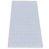 Silicone Draining Pad Non Slip Soda Bottles Drying Rack Mat Kitchen Accessories Gray(4 Hole Drain Rack Mat )