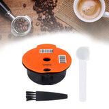 Coffee Capsule Reusable Refillable Coffee Filter Cup with Spoon Brush Coffee Accessories60ML