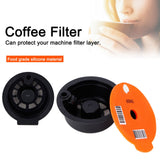 Coffee Capsule Reusable Refillable Coffee Filter Cup with Spoon Brush Coffee Accessories60ML