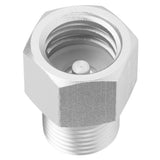 TR21x4 to W21.8‑14 Adapter Aluminum Soda Cylinder CO2 Tank Converter Silver