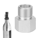 TR21x4 to W21.8‑14 Adapter Aluminum Soda Cylinder CO2 Tank Converter Silver - Extra Image