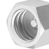 TR21x4 to W21.8‑14 Adapter Aluminum Soda Cylinder CO2 Tank Converter Silver