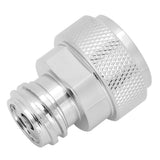 Soda Adapter with Wrench Copper Electroplating Brass CO2 Cylinder Conversion Connector Silver